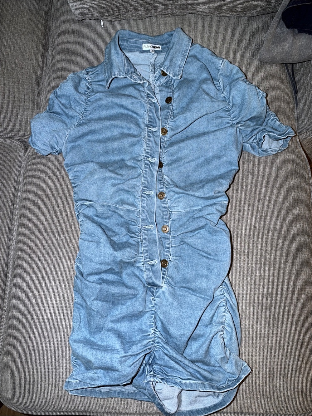 Women’s Light Blue Denim Dress - Fashion Nova